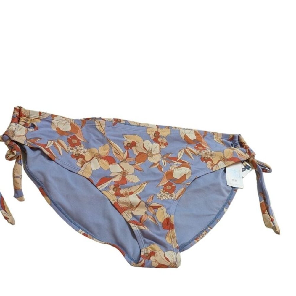 Time & True dusty blue peach coral orange high rise bikini bottom new w/ tags 3x